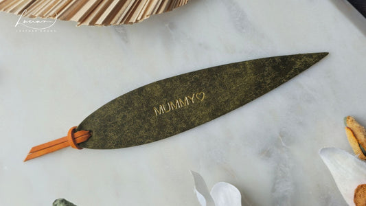Willow Personalised Leather Bookmark