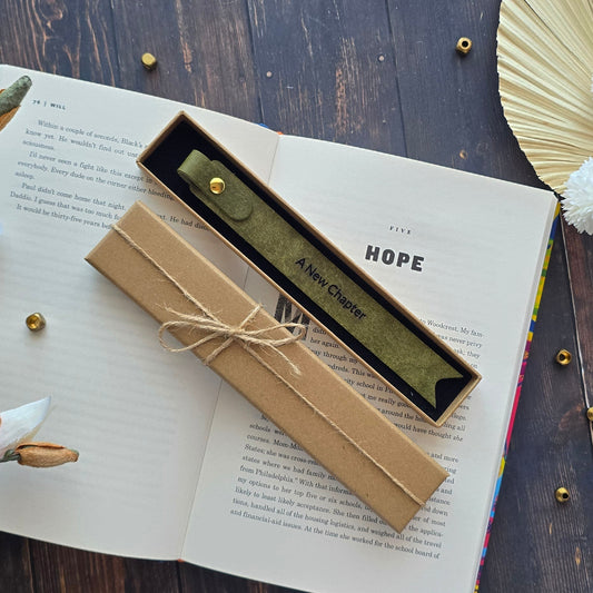 Graduation personalised leather bookmark