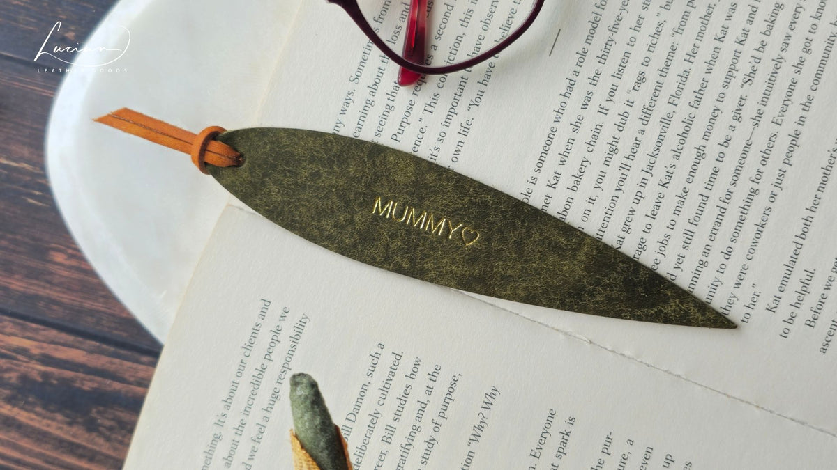 Willow Personalised Leather Bookmark