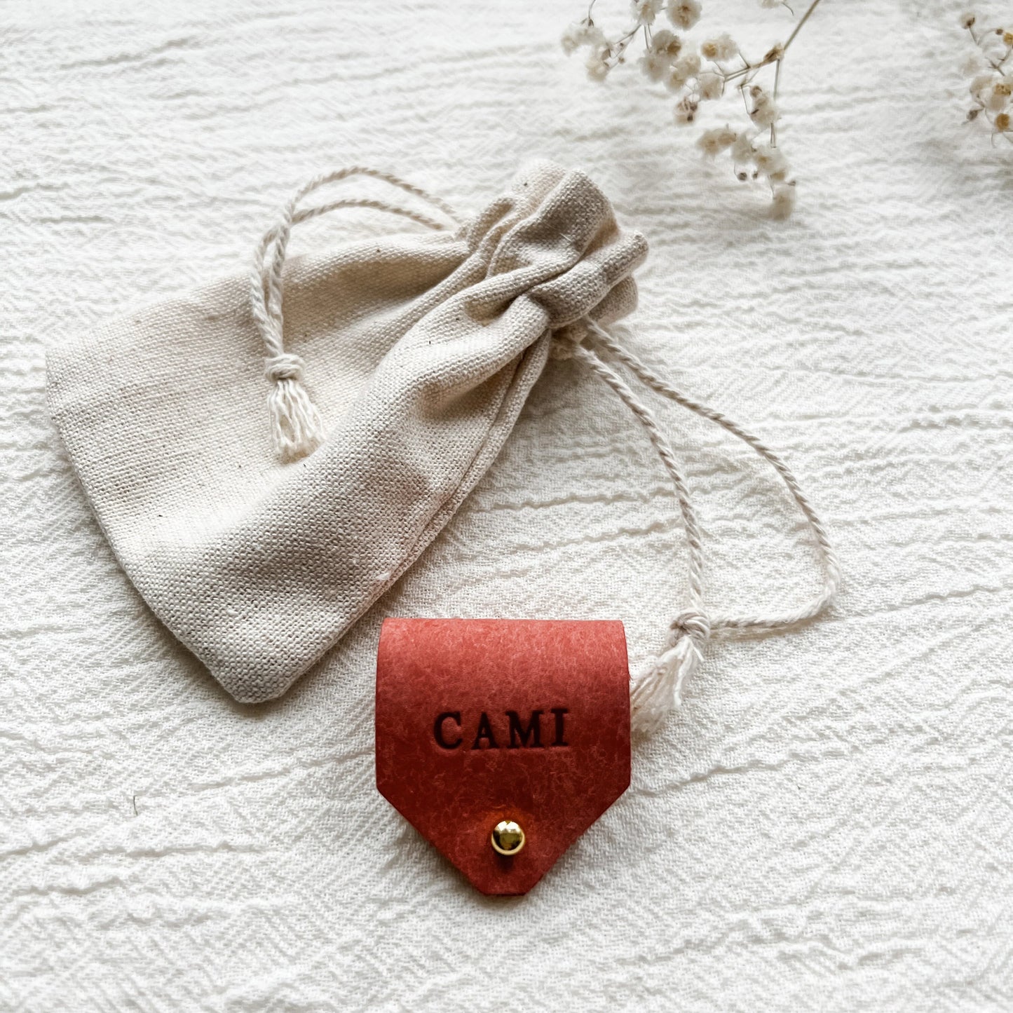 Personalised Leather Cable Organizer