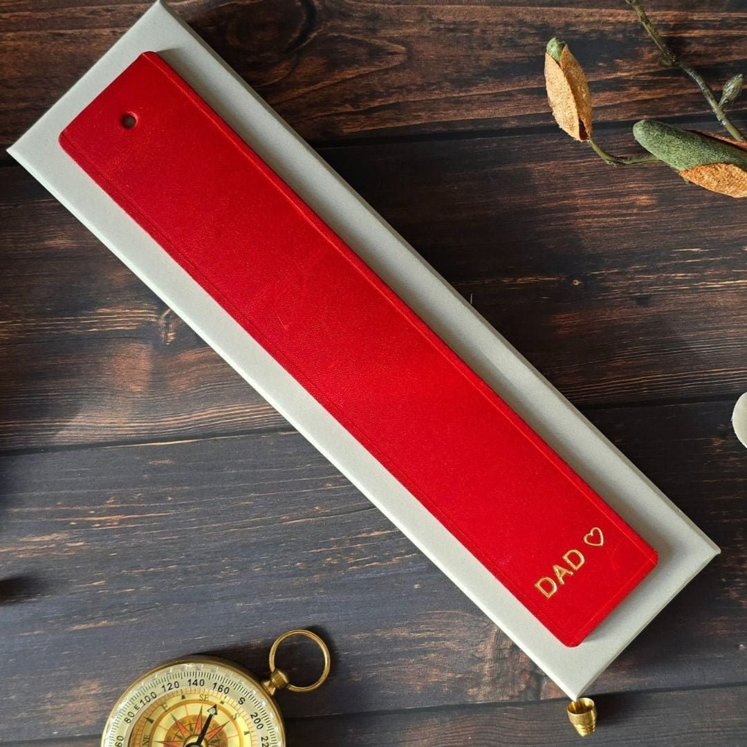 Personalised Red Bookmark