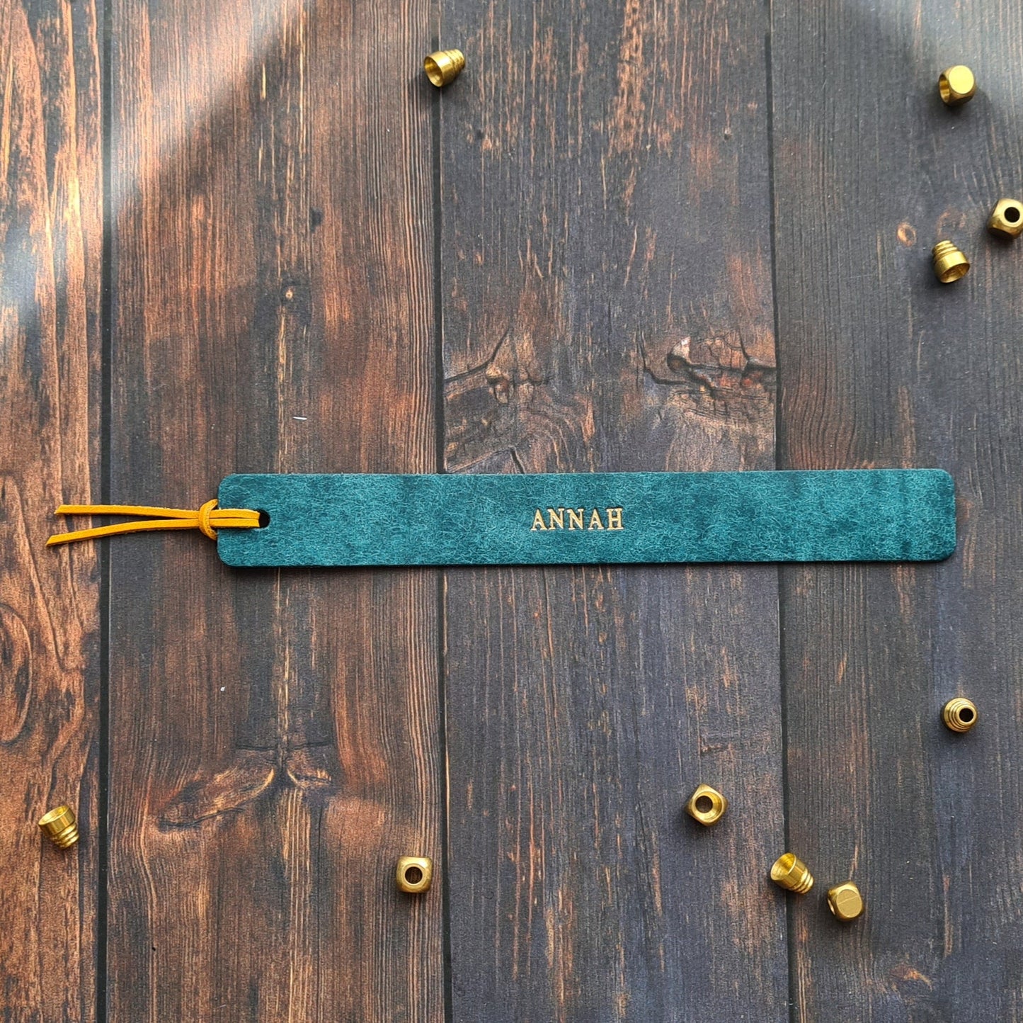 Personalised Leather Bookmark