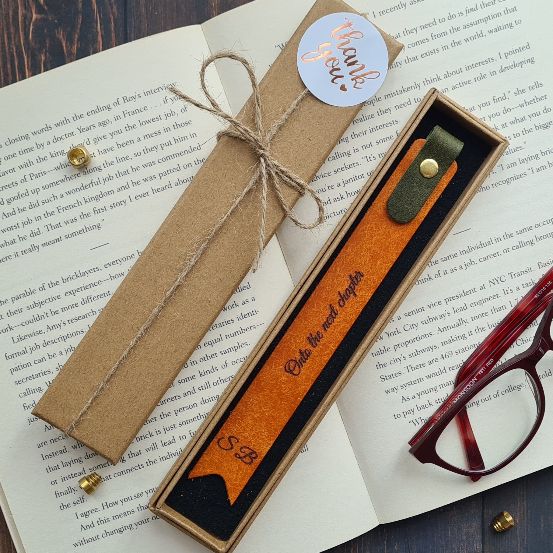 Leather Bookmark