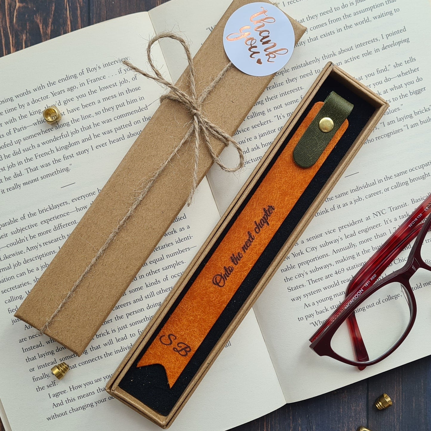 Leather Bookmark