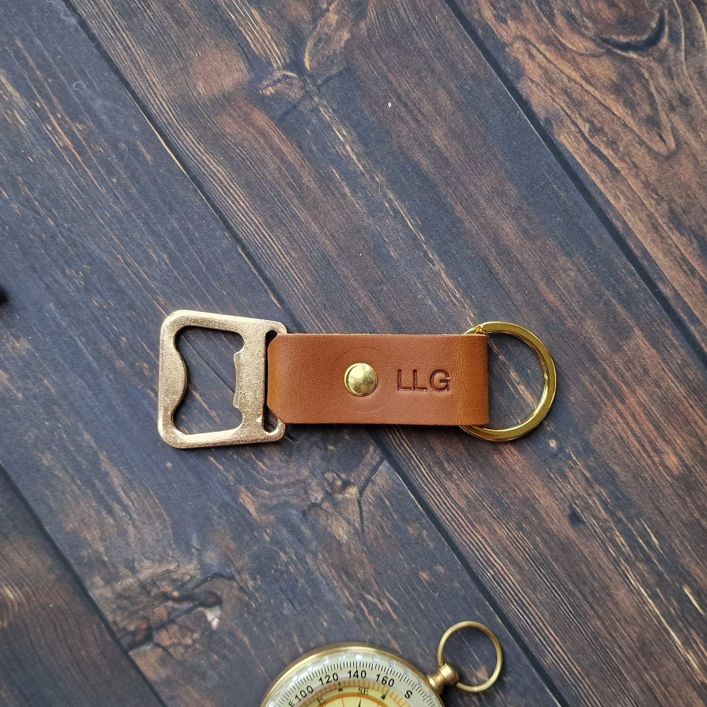 Personalised Leather Bottle Opener