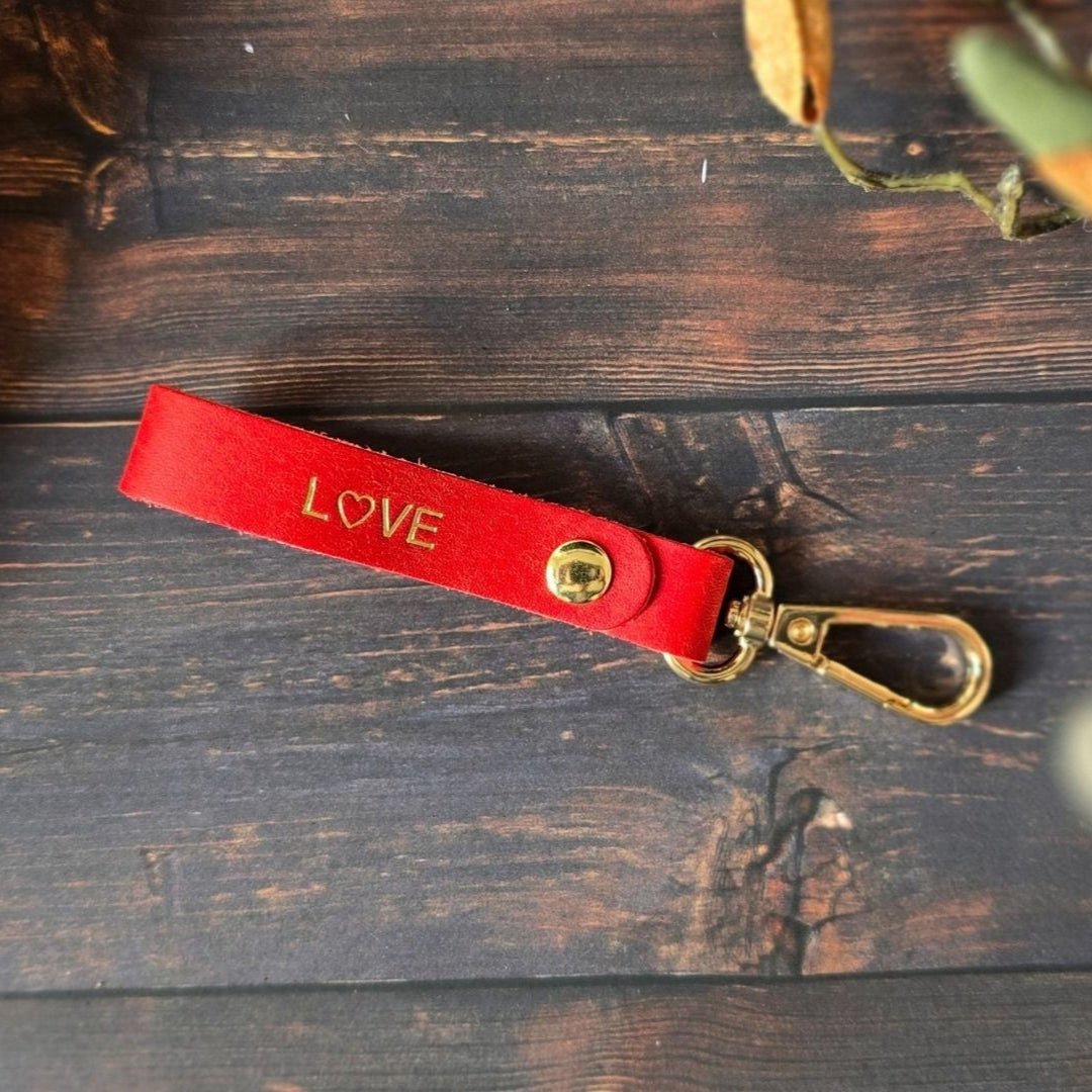 Personalised Leather Keychain