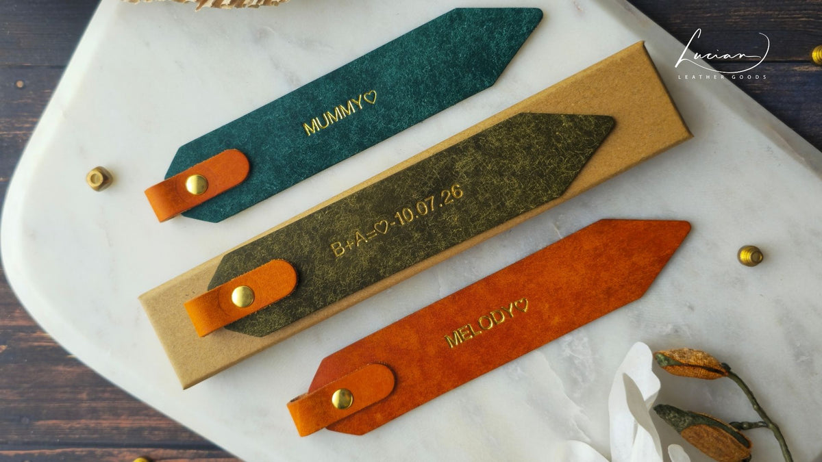 Foundry Personalised Leather Bookmark