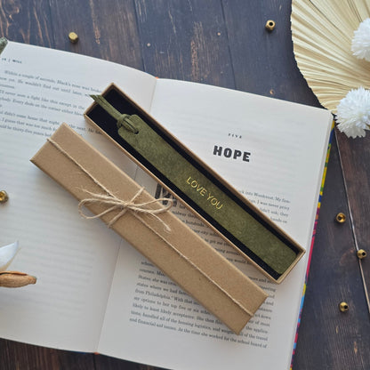 Handmade personalised leather birthday gift
