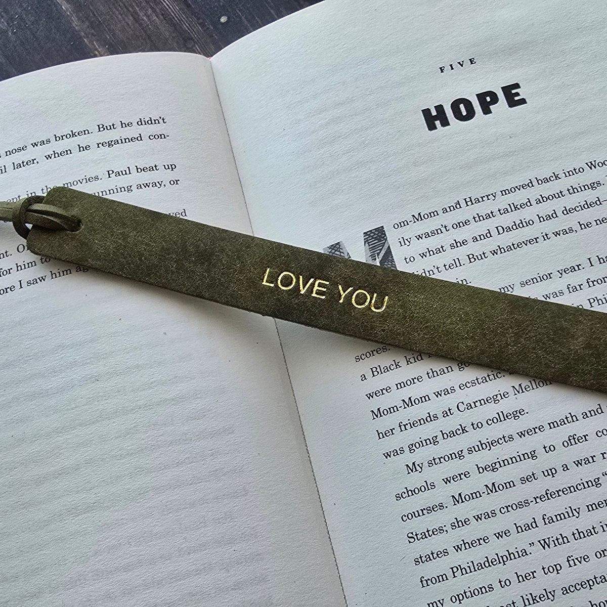 Personalised Leather Bookmark with Tassel – Book Lover Gift
