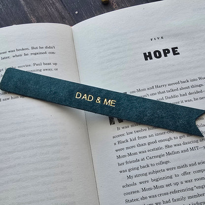  Handmade leather bookmark gift for Dad