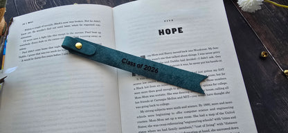 Personalised Leather Bookmark – Graduation Gift