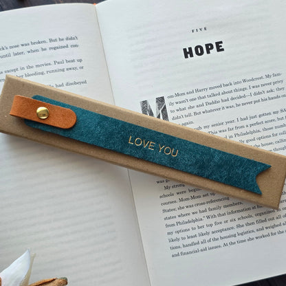 Love you bookmark gift