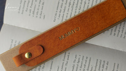 Pinnacle Personalised Leather Bookmark