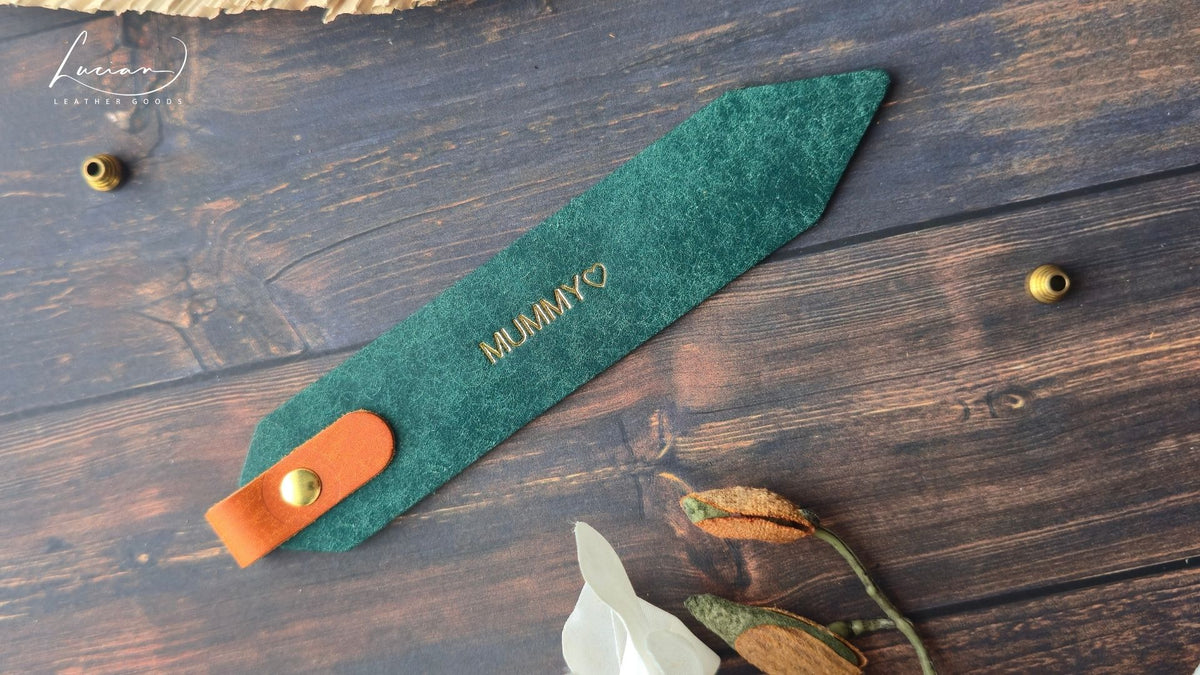 Foundry Personalised Leather Bookmark