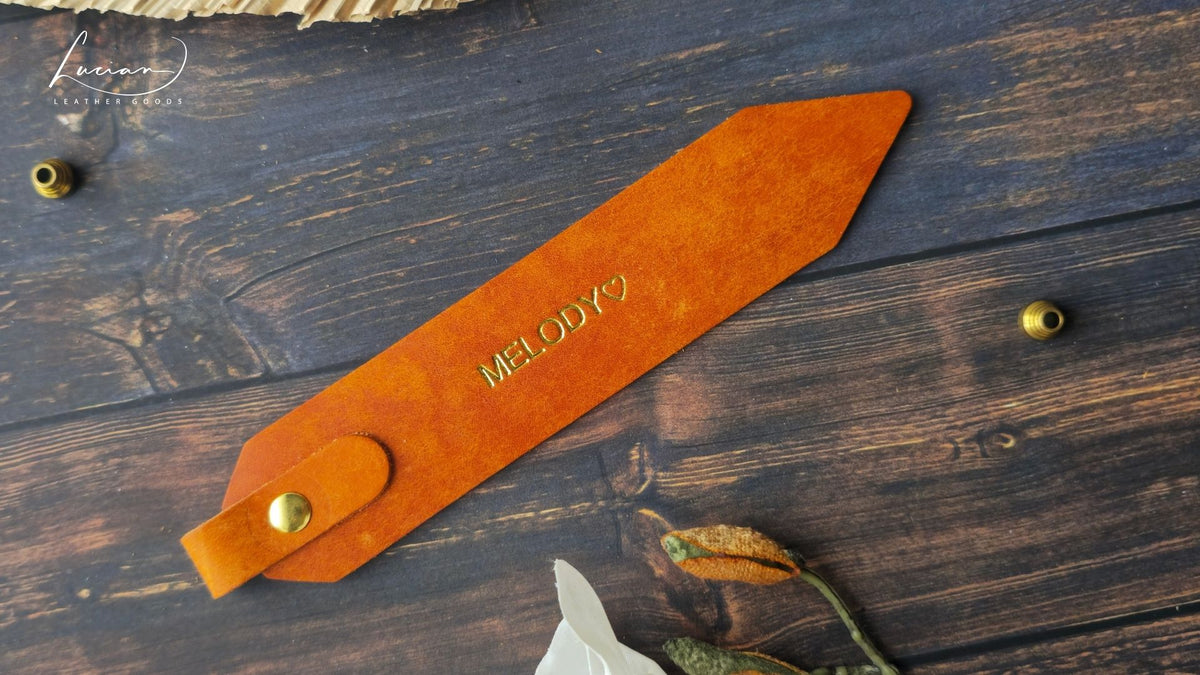 Foundry Personalised Leather Bookmark
