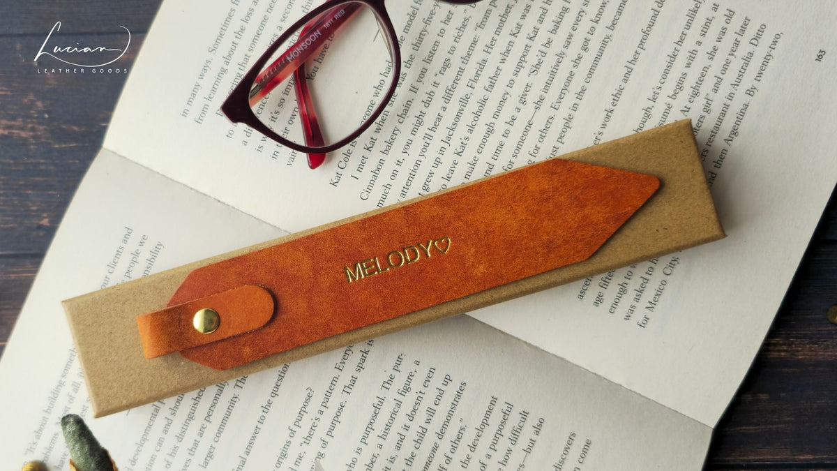 Foundry Personalised Leather Bookmark