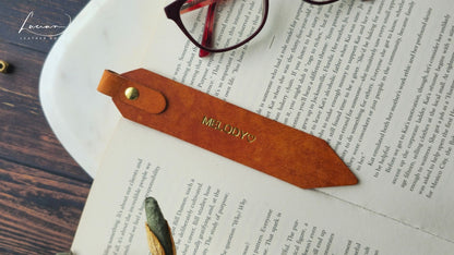 Foundry Personalised Leather Bookmark