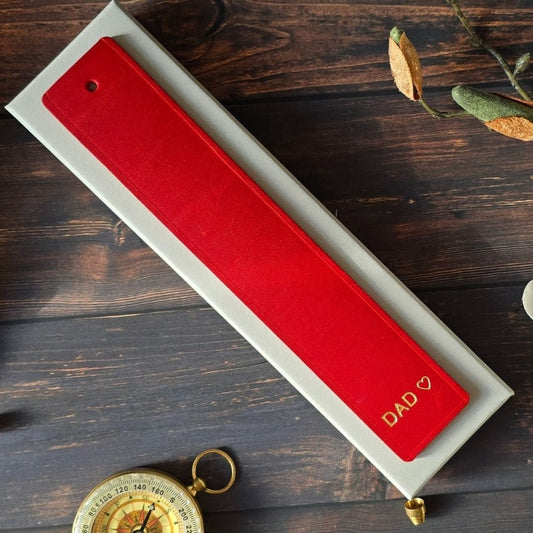 Personalised Red Bookmark