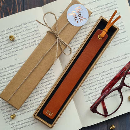 Bookmark Leather Gift