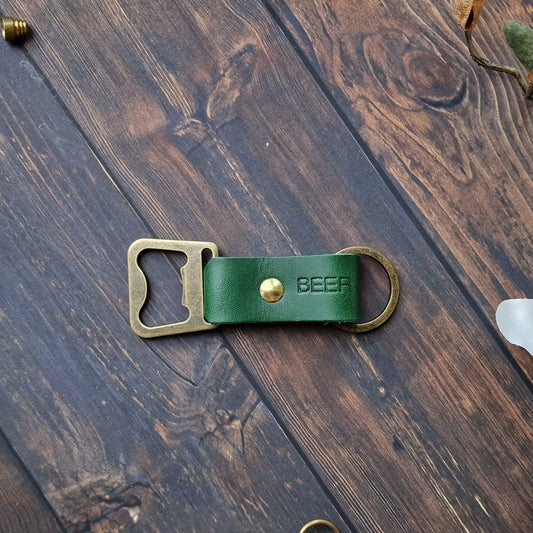 Personalised Leather Bottle Opener