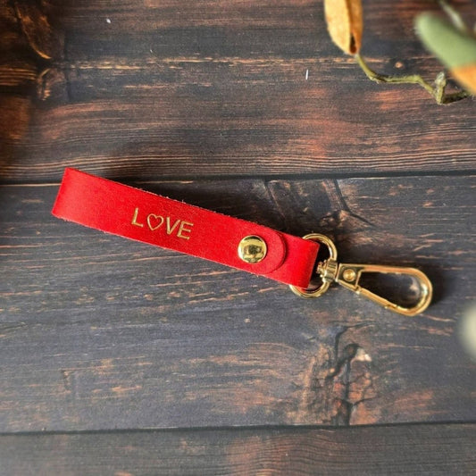 Personalised Leather Keychain